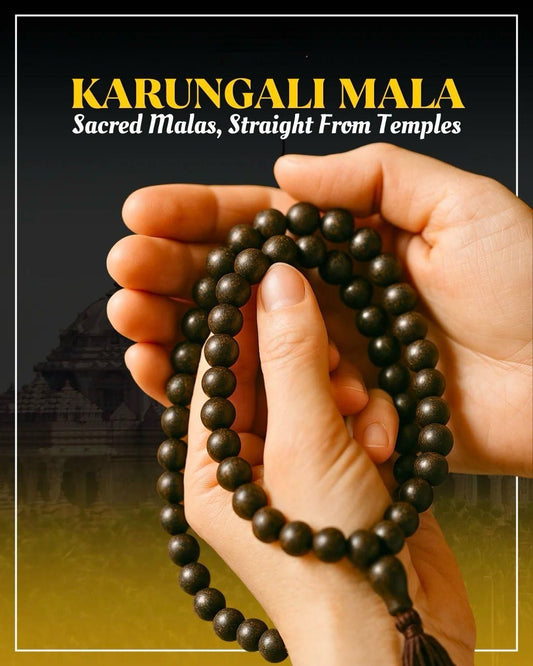 Original Karungali Mala 108 Beads Ebony Wood - (1p) Accessories