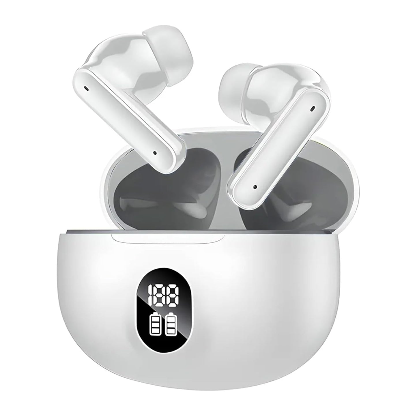 YOYO PODS TWS Earbuds with Battery Display, BT 5.3+ENC Wireless Headphone, Upto 36Hrs Playtime, Quick Pairing, Immersive Sound, Touch Control, Fast Charging, IPX4 & Voice Assistance Earpods