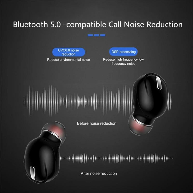 X9 Mini 5.0 Bluetooth Earphone Wireless Headset With Mic Earphones