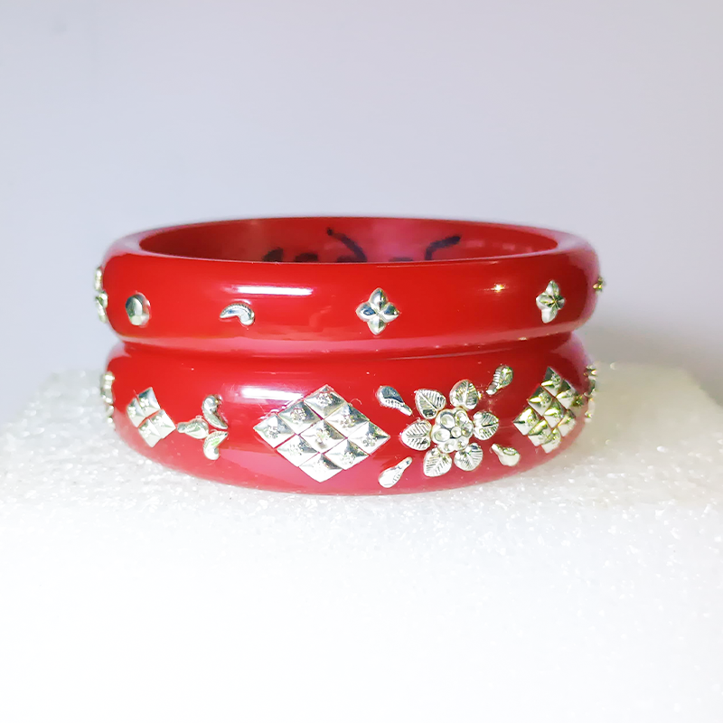 SHREYA JEWELERY Silver Pola Bangles For Women | Original 916 Silver 3 gm Bangles