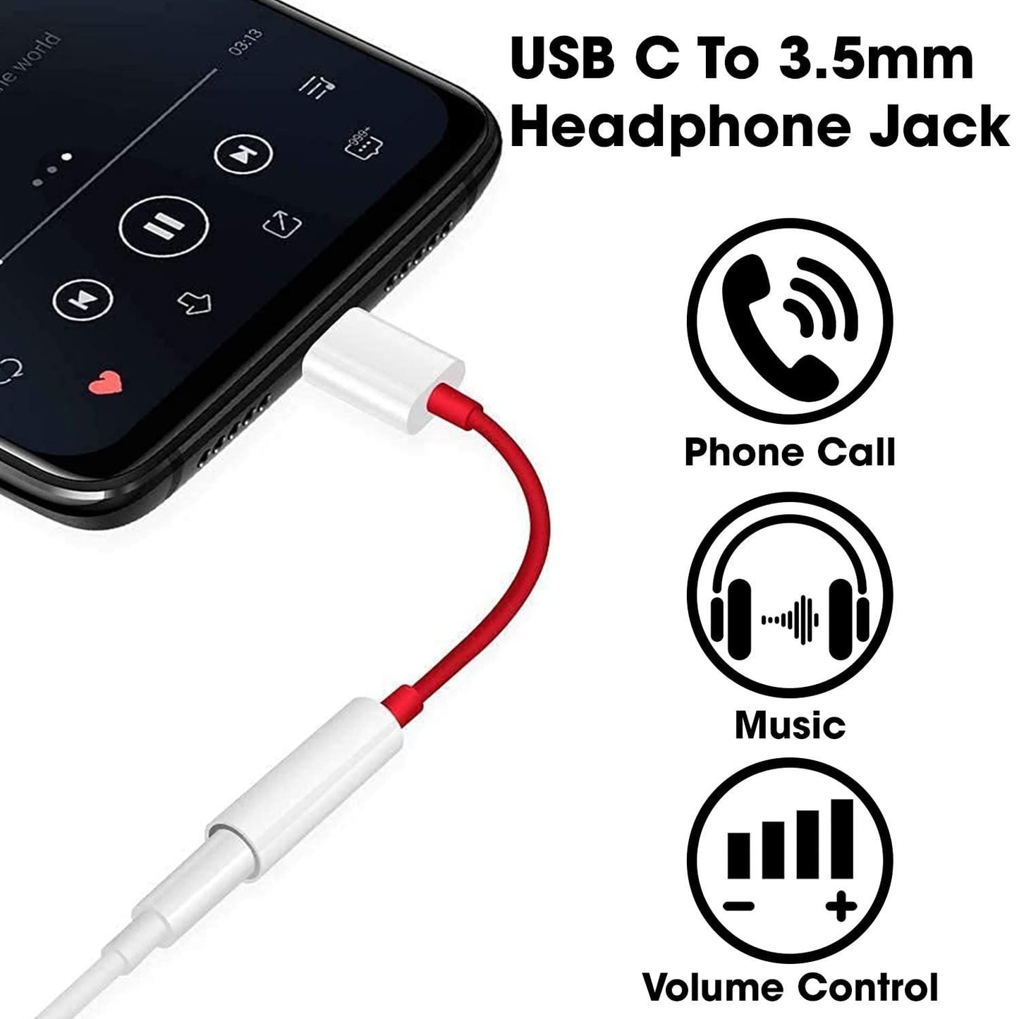 Type C to 3.5 mm Jack Audio Connector Accessories