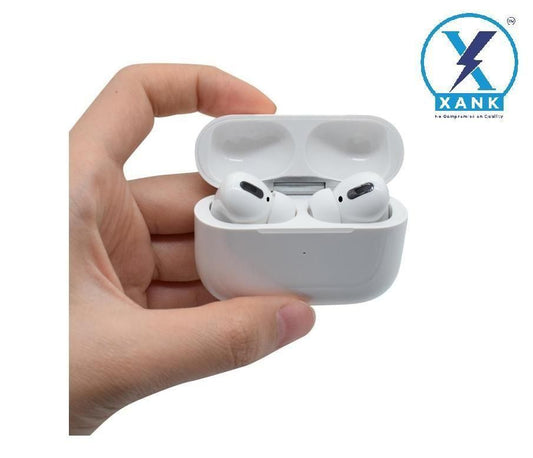 XANK Air-pods Pro with Wireless Charging Case with Sensor Enabled Bluetooth Headset (White, True Wireless) Earphones