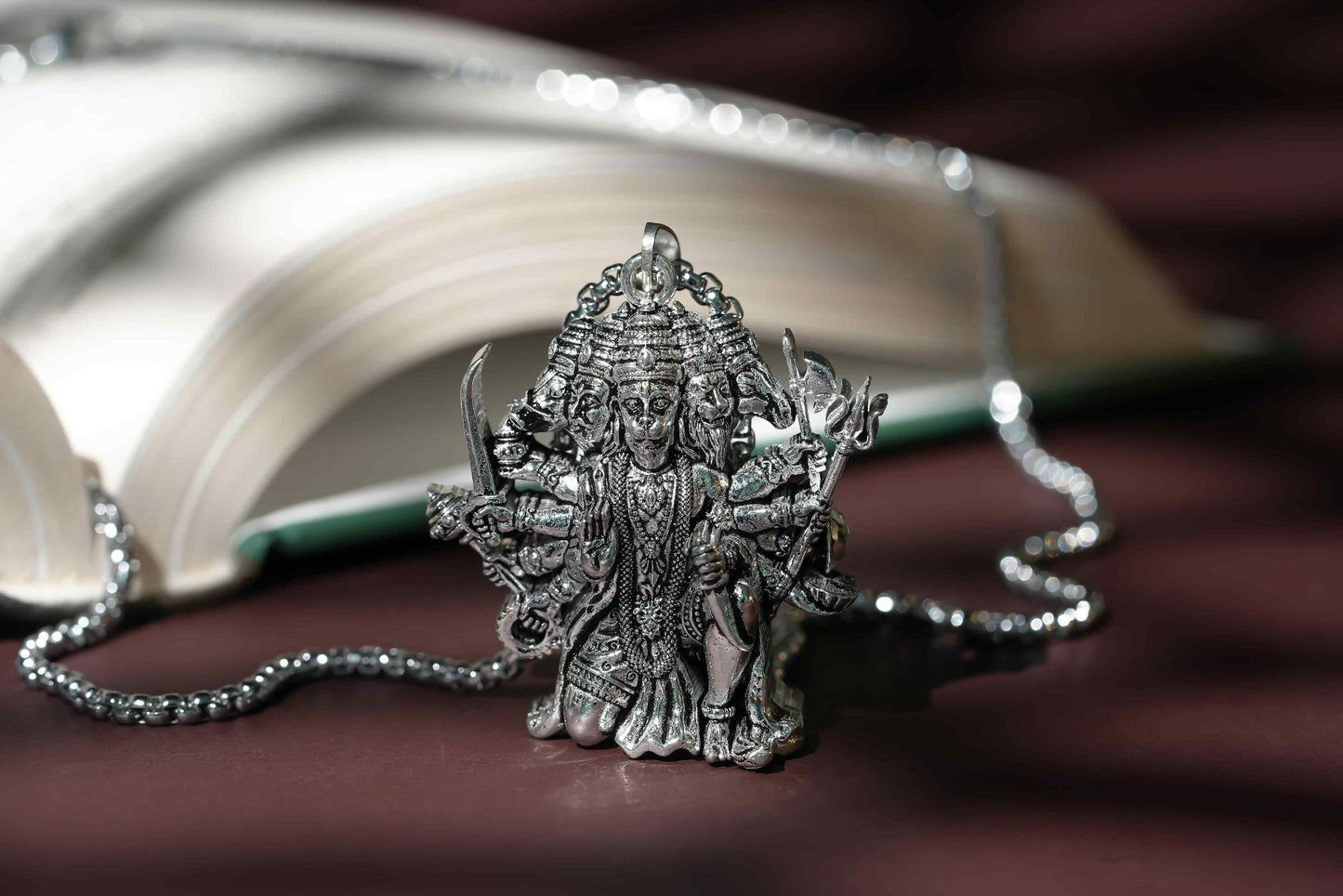 Panchamukhi Hanuman Pendant With Chain Jewellery Chain