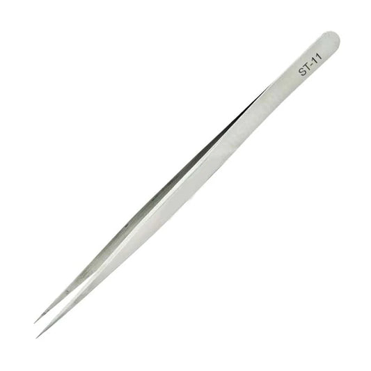SHARPP Stainless Steel Straight Pointed 7 Inch Tweezers - Silver (12p) Tweezers