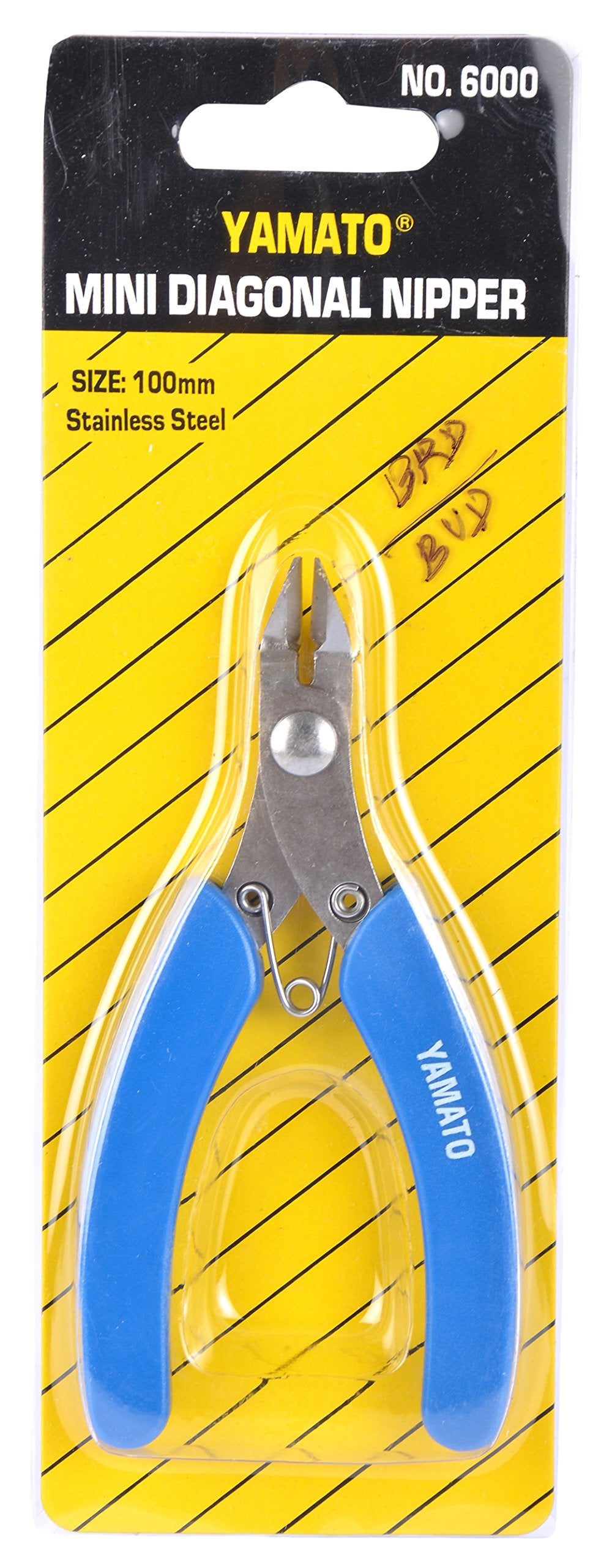 Yamato Stainless Steel Mini Diagonal Nipper, Cutter - Blue (1p) Steel Nipper