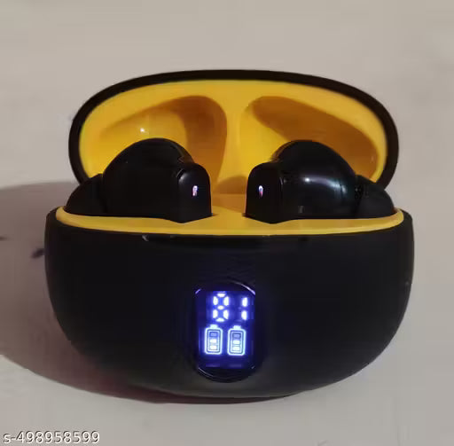 YOYO PODS TWS Earbuds with Battery Display, BT 5.3+ENC Wireless Headphone, Upto 36Hrs Playtime, Quick Pairing, Immersive Sound, Touch Control, Fast Charging, IPX4 & Voice Assistance Earpods
