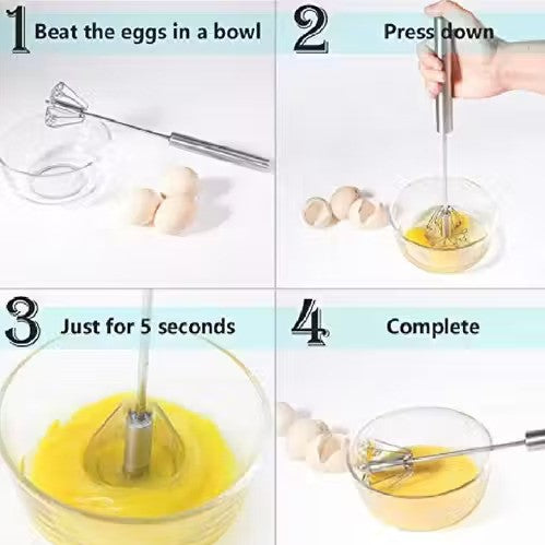 Steel Hand Blender Mixer Froth Whisker Latte Maker for Milk Coffee Egg Beater Blender