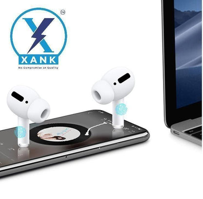 XANK Air-pods Pro with Wireless Charging Case with Sensor Enabled Bluetooth Headset (White, True Wireless) Earphones