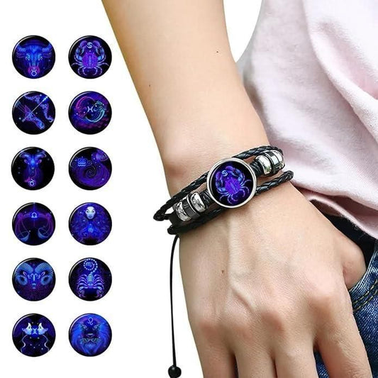 Guardian Bracelet Black Leather Bracelet Adjustable Bracelet
