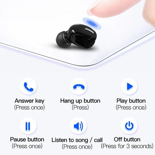 X9 Mini 5.0 Bluetooth Earphone Wireless Headset With Mic Earphones