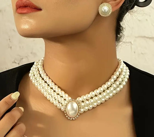 Artificial Pearl Necklace Fashion