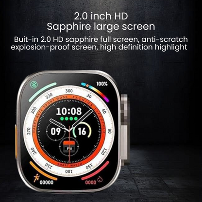 T900 Ultra Smart Watch, Bluetooth Calling, 2.09 Big Display, Advanced Health Monitoring & Smart Notifications Smart Watch