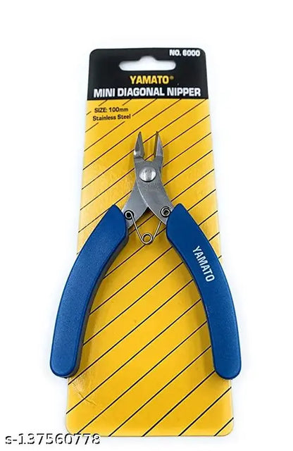 Yamato Stainless Steel Mini Diagonal Nipper, Cutter - Blue (1p) Steel Nipper